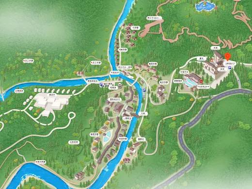雄县结合景区手绘地图智慧导览和720全景技术，可以让景区更加“动”起来，为游客提供更加身临其境的导览体验。